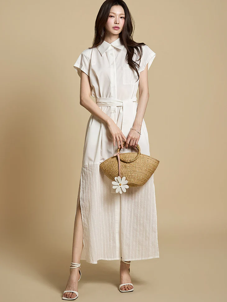 D5292 Shirt Dress with Straps
