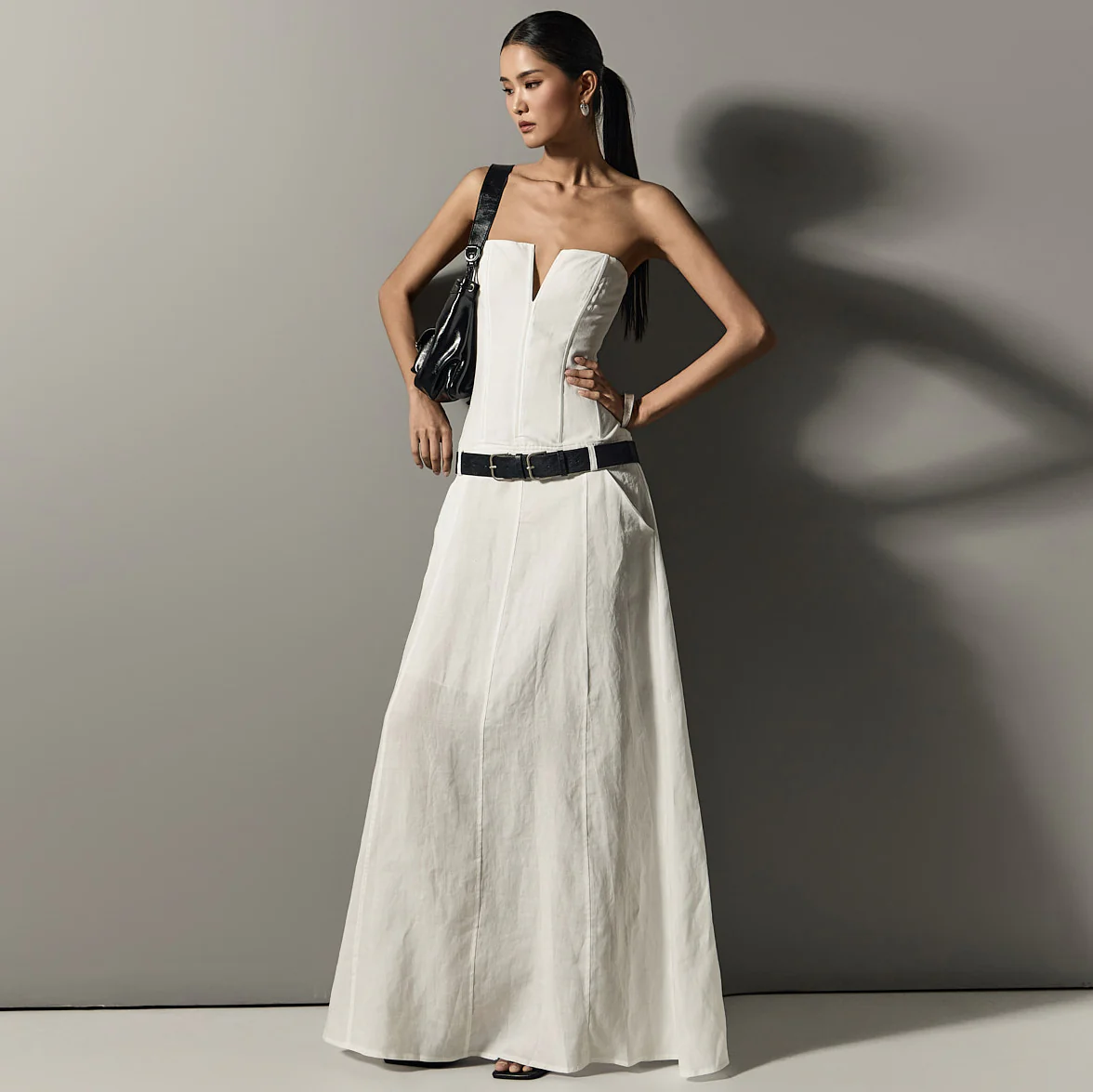 D5299 Corset Maxi Dress - Image 2
