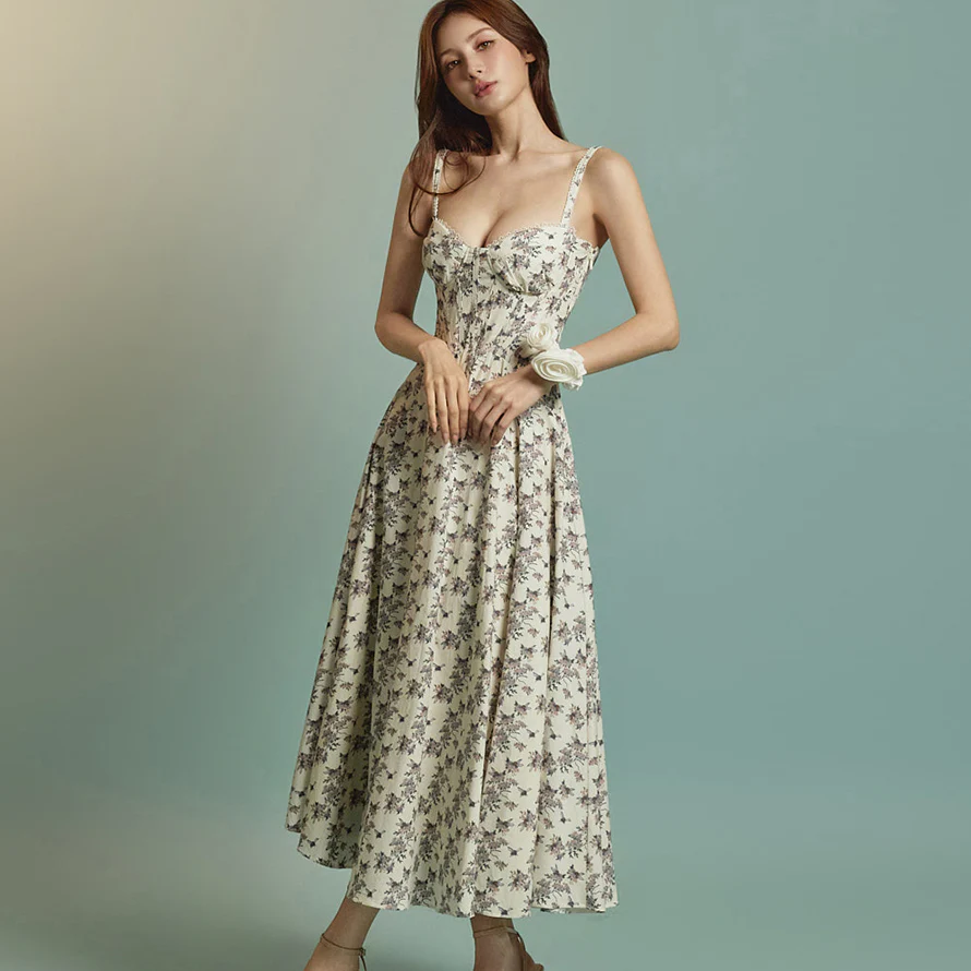 D5337 Floral Dress - Image 2