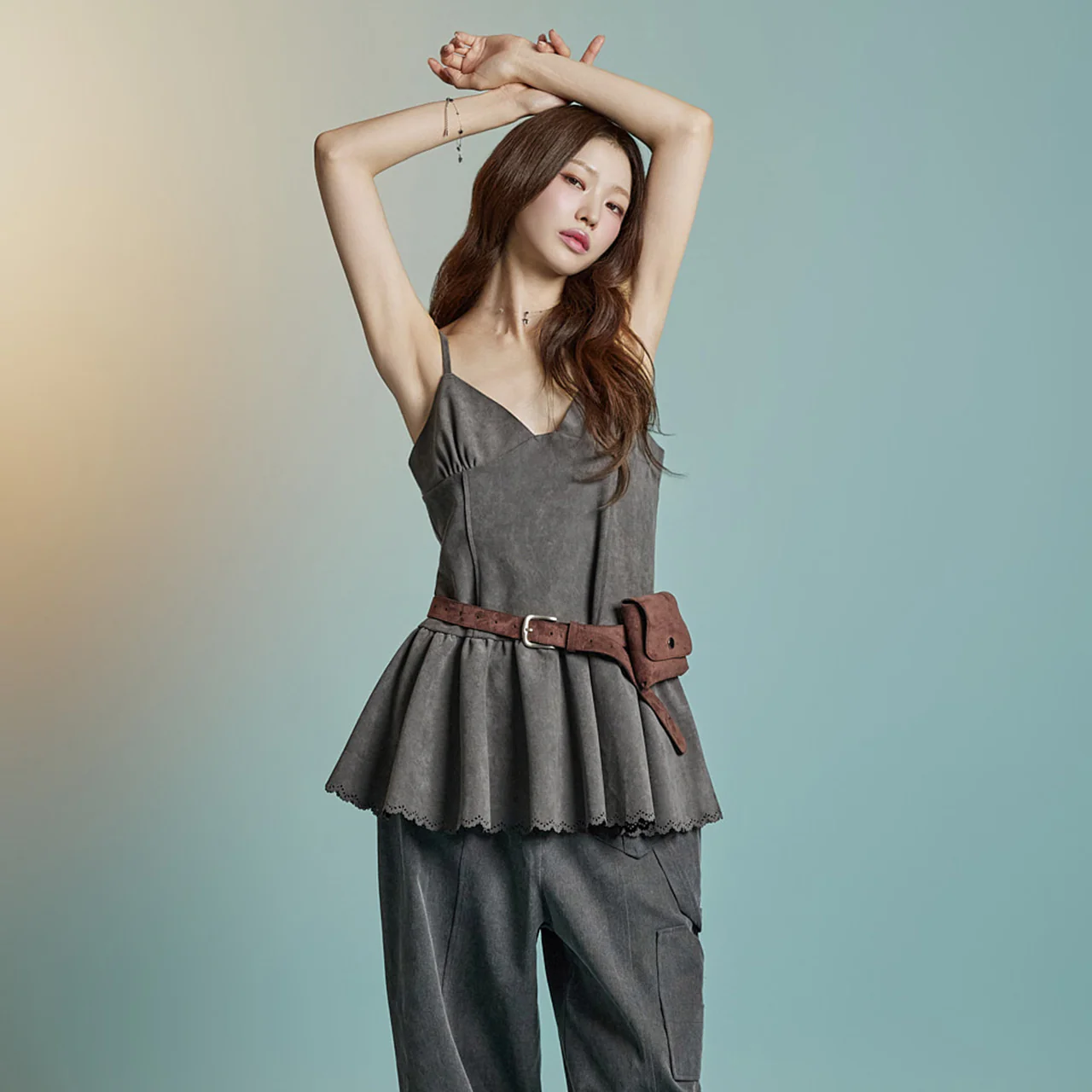 D5354 Suede Mini Dress - Image 2