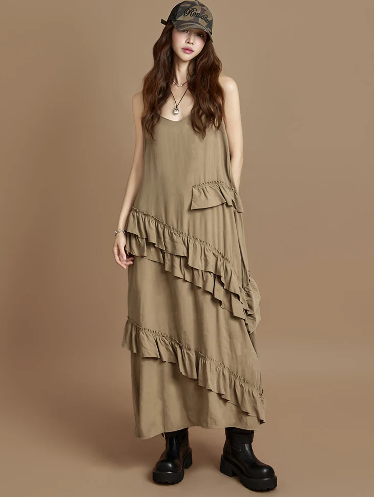 D5381 Frill Dress