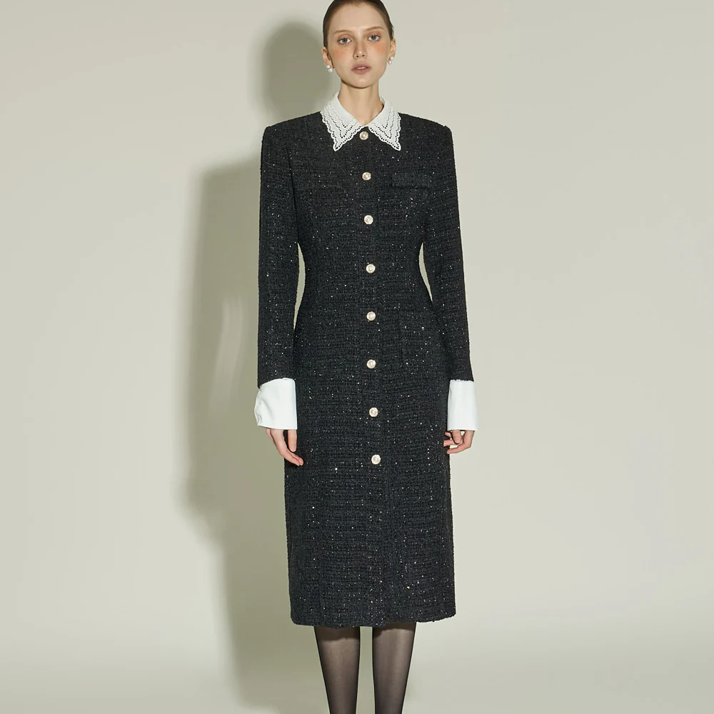 D5405 Tweed Dress - Image 2