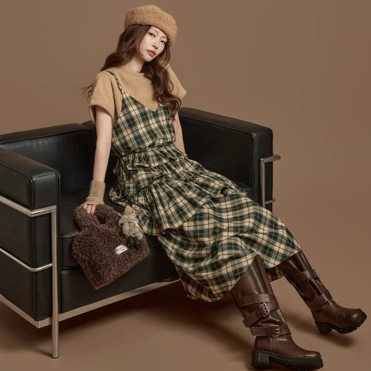 D5415 Check Dress - Image 2