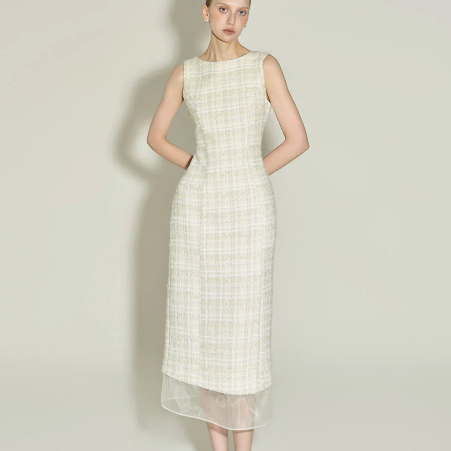 D5448 Wool Tweed Dress - Image 2