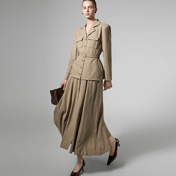 D5457 Dress with Belt Set - Image 2