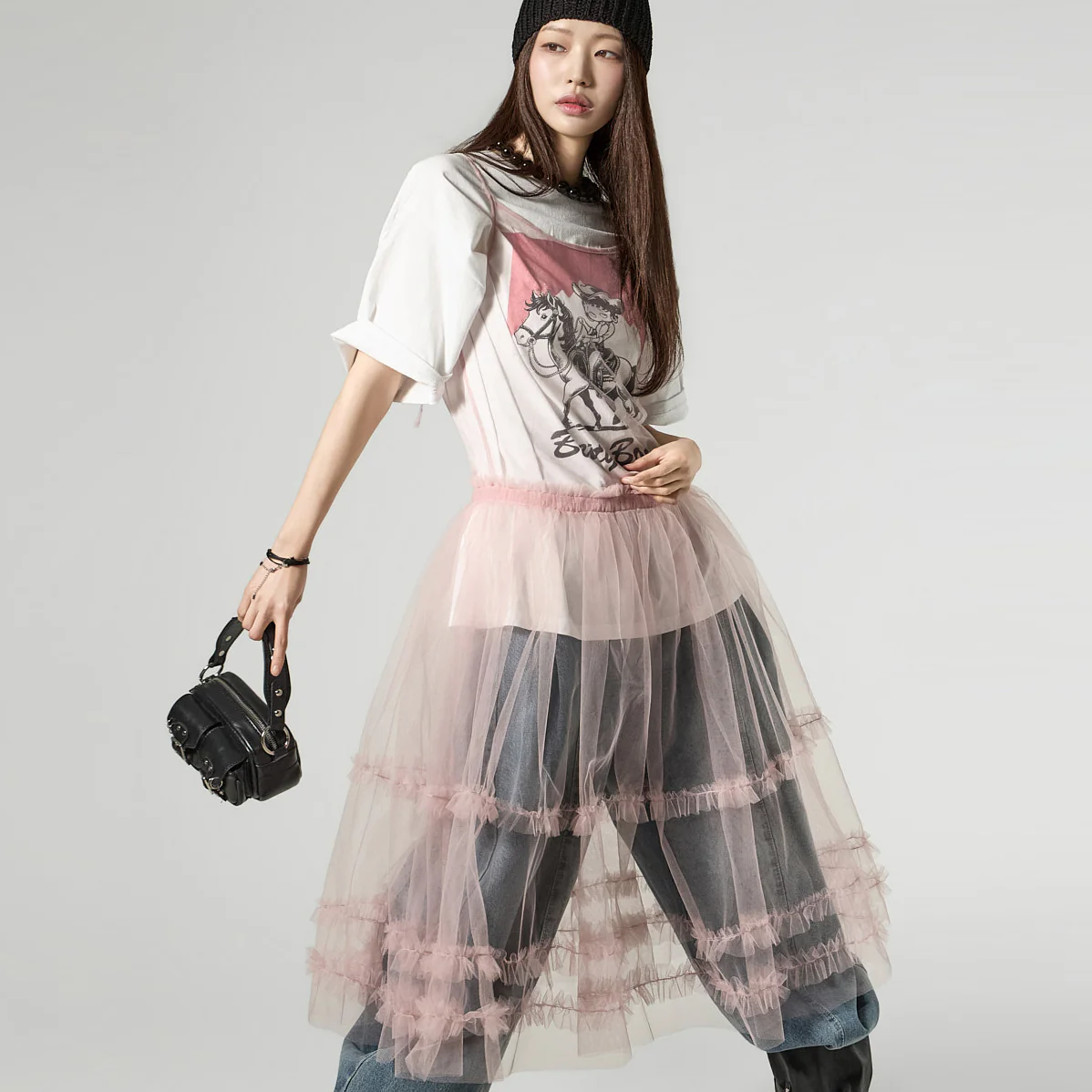D5464 Tulle Frill Dress - Image 2