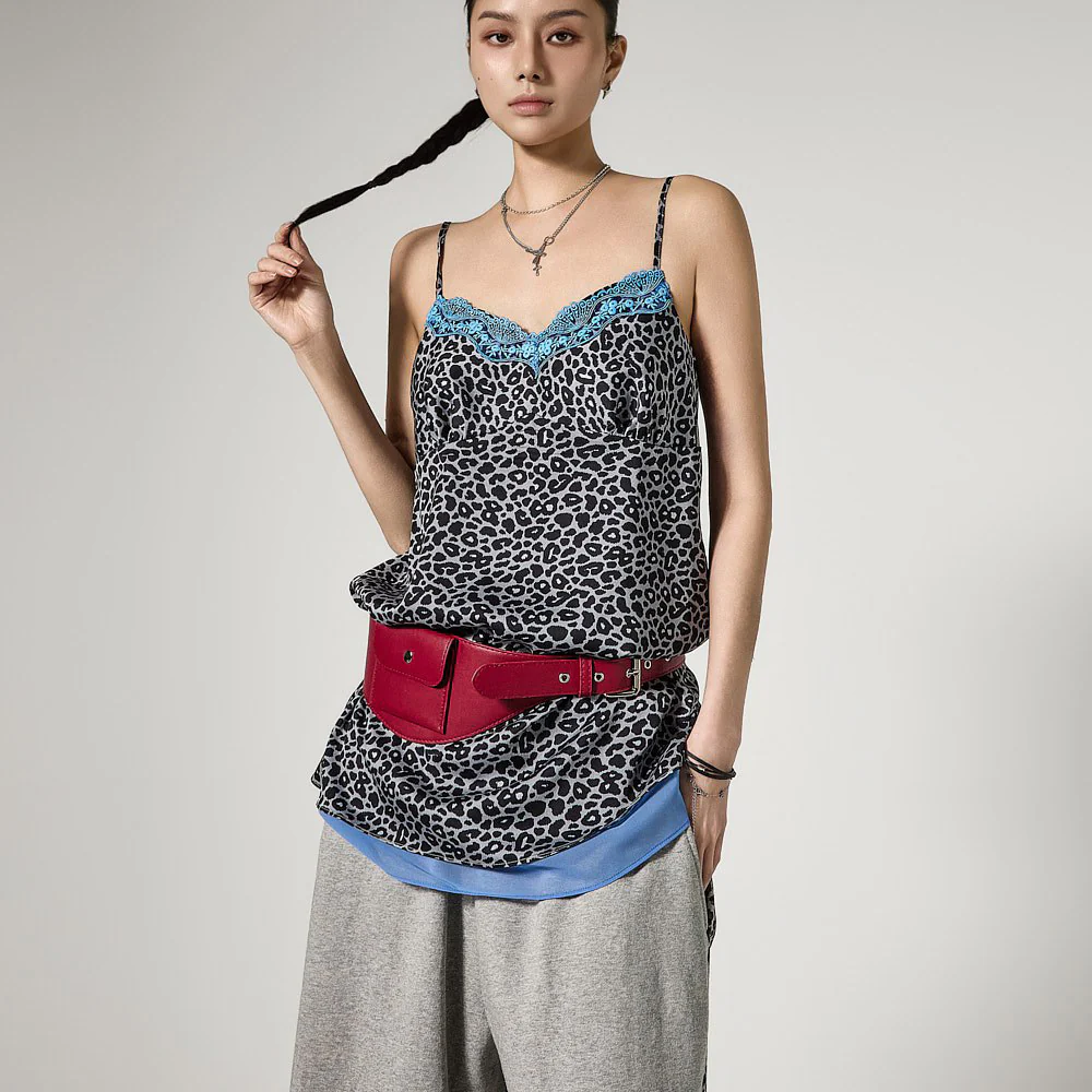 D5468 Leopard Slip Dress - Image 2