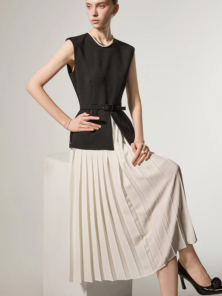 D5492 Color-Blocked Dress