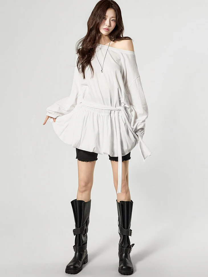 D5512 Asymmetrical Mini Dress