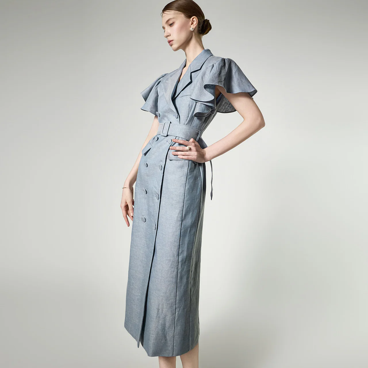 D5514 Linen Dress - Image 2