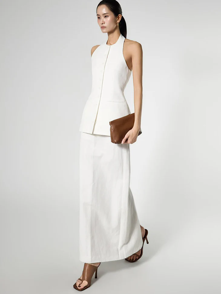 D5528 Halter Vest Two-Piece Set