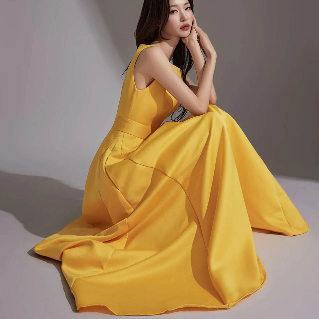 D9467 Flare Long Dress - Image 2