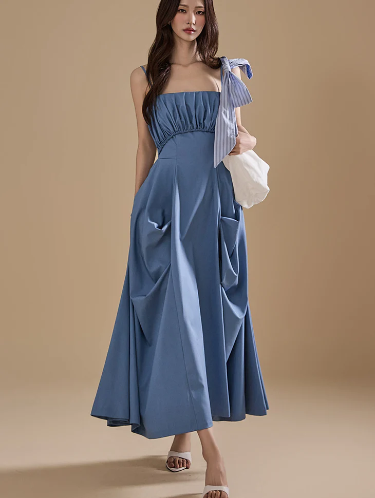D9484 Shirring Dress