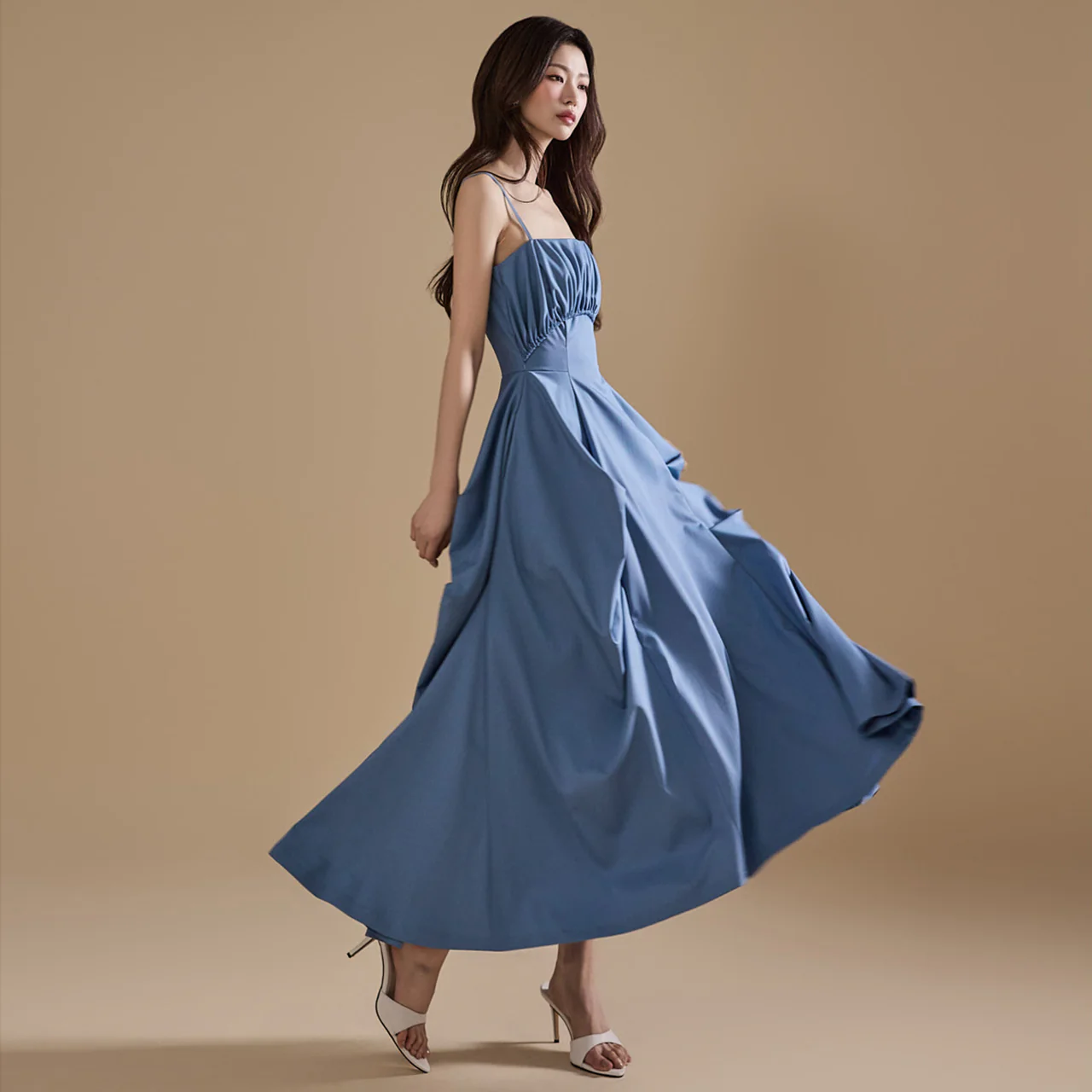 D9484 Shirring Dress - Image 2
