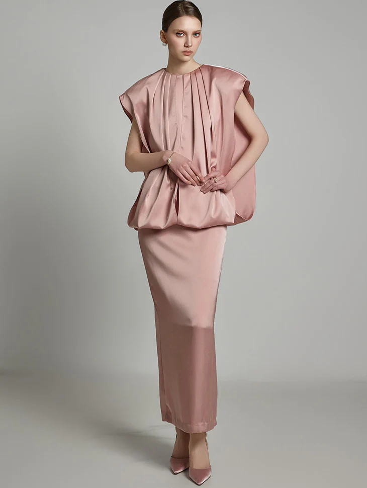 D9529 Satin Dress