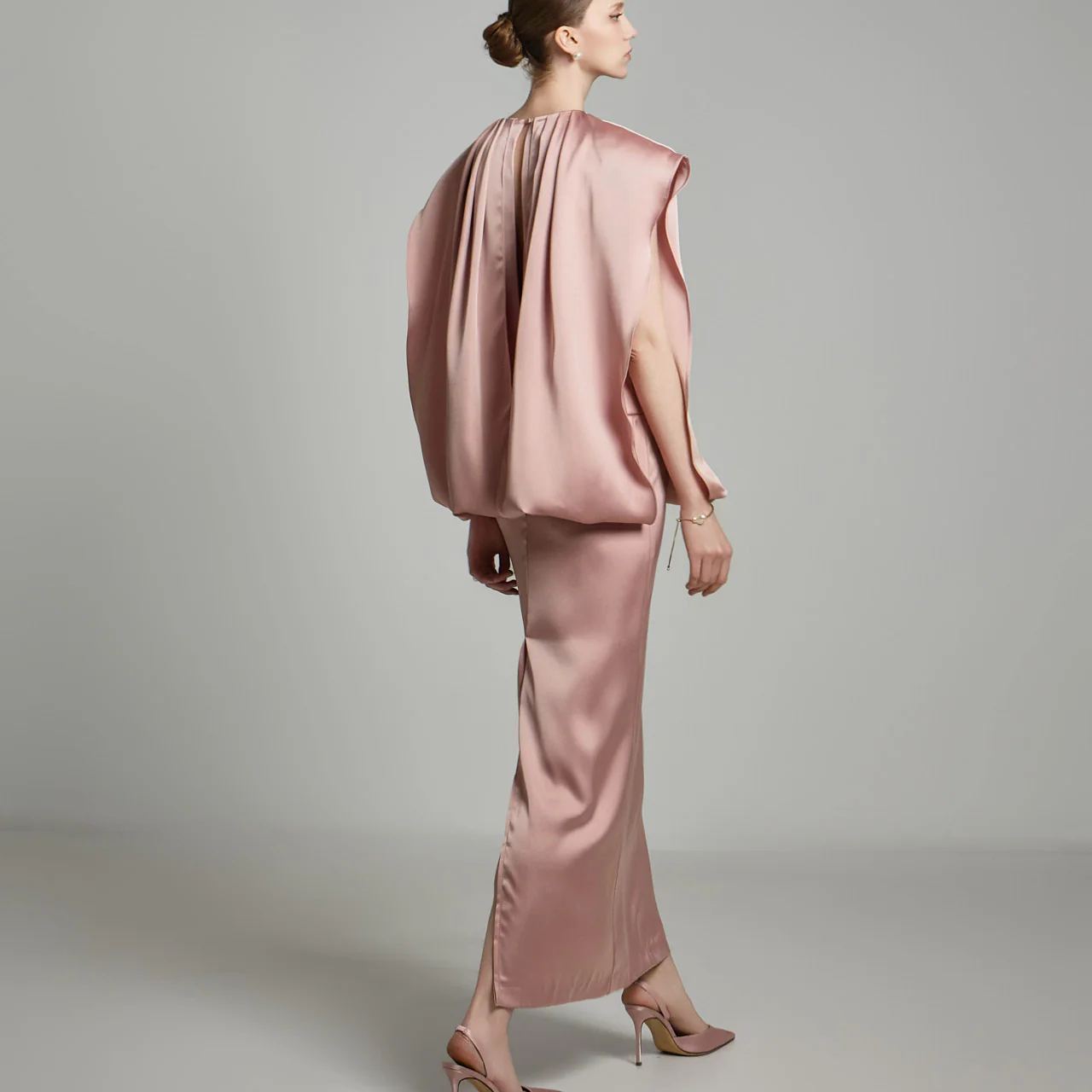 D9529 Satin Dress - Image 2
