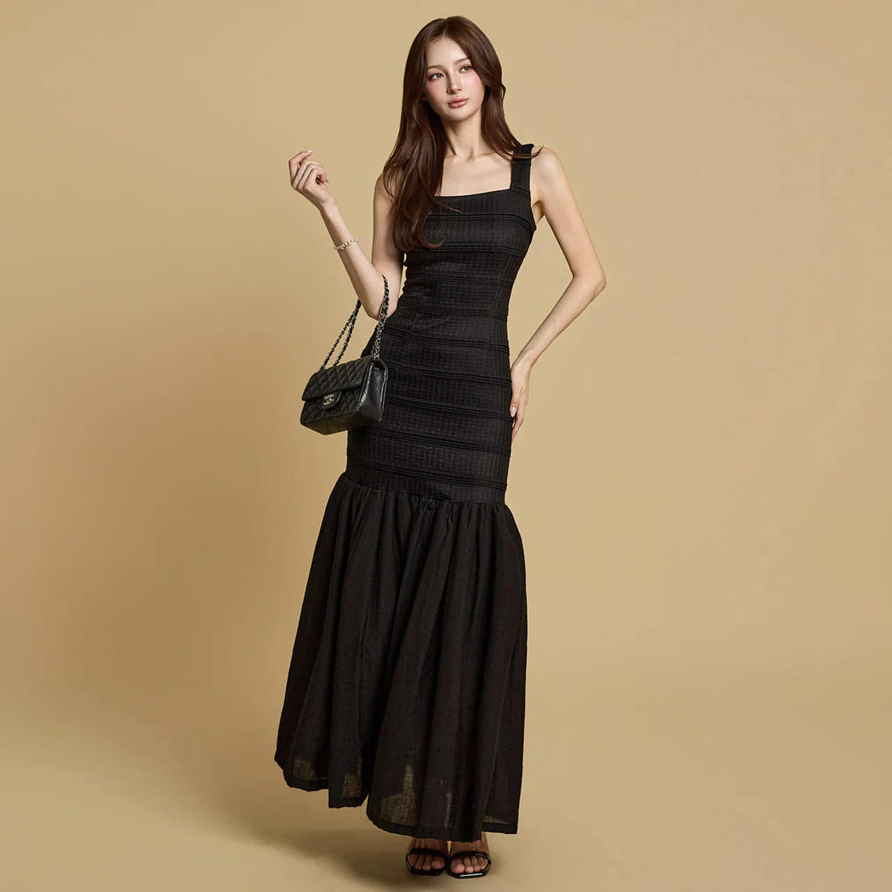 D9540 Shirring Pleats Dress - Image 2