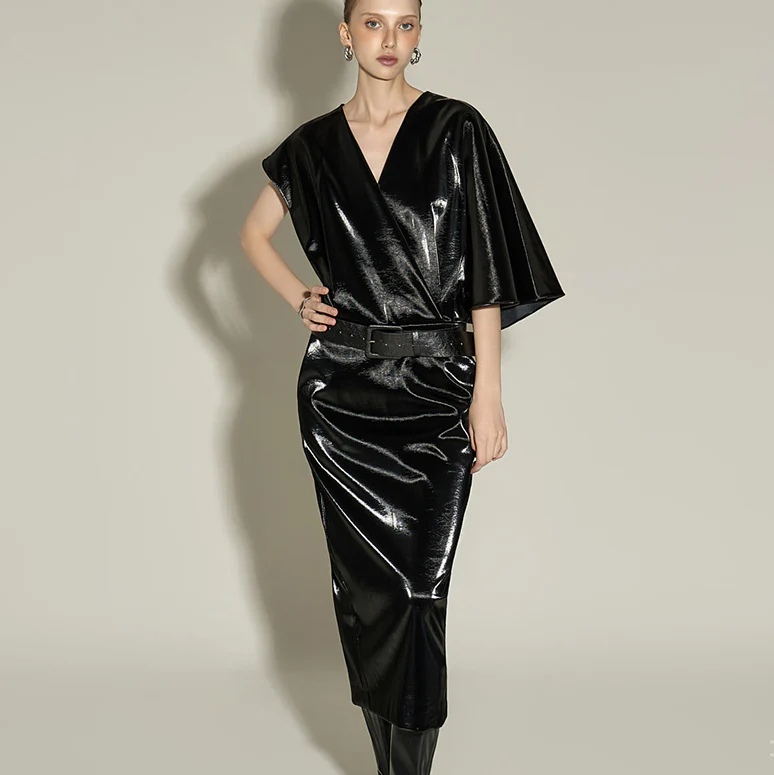 D9564 Dress with Belt - Image 2