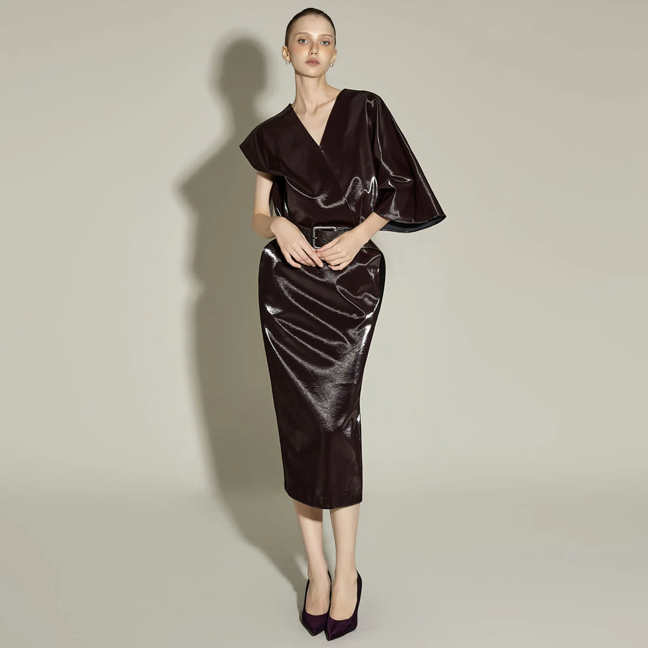 D9564 Dress with Belt - Image 2