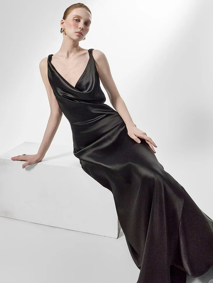 D9600 Satin Slip Dress