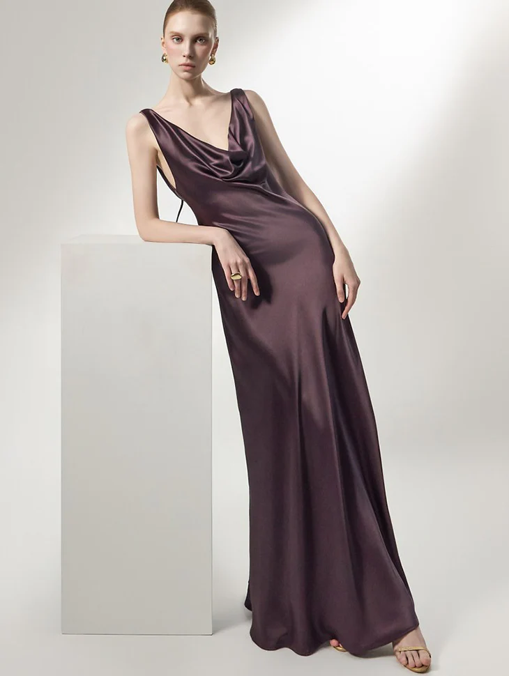 D9600 Satin Slip Dress