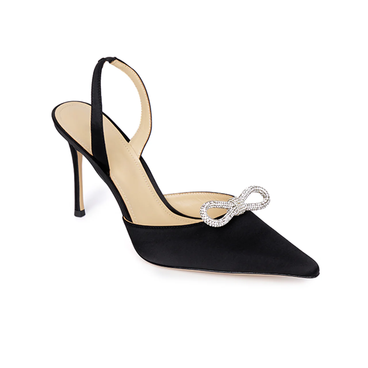 DTAR-012 Ribbon Jewel Heeled Slingbacks - Image 2