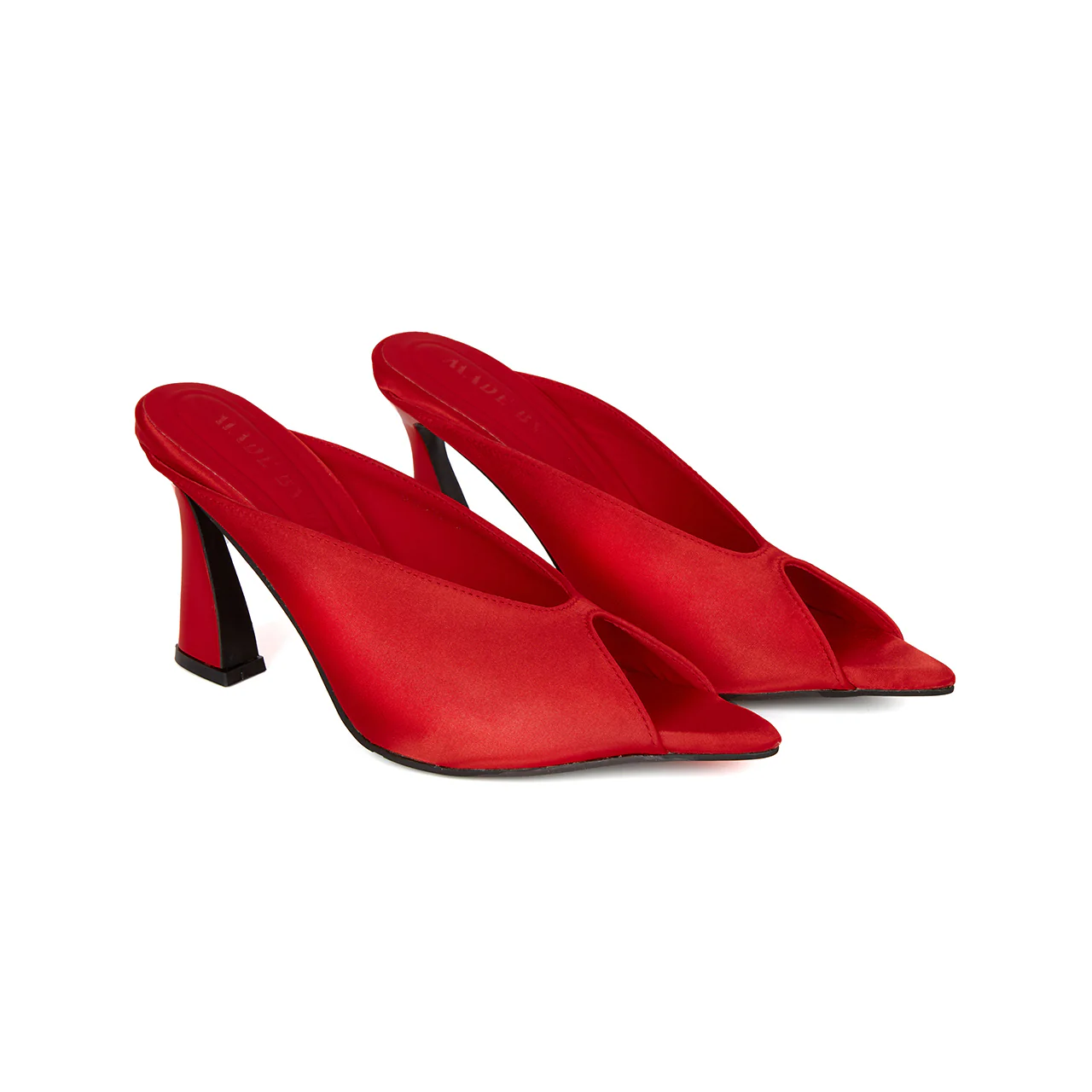 DTAR-015 Satin Open Toes Heeled Mules - Image 2