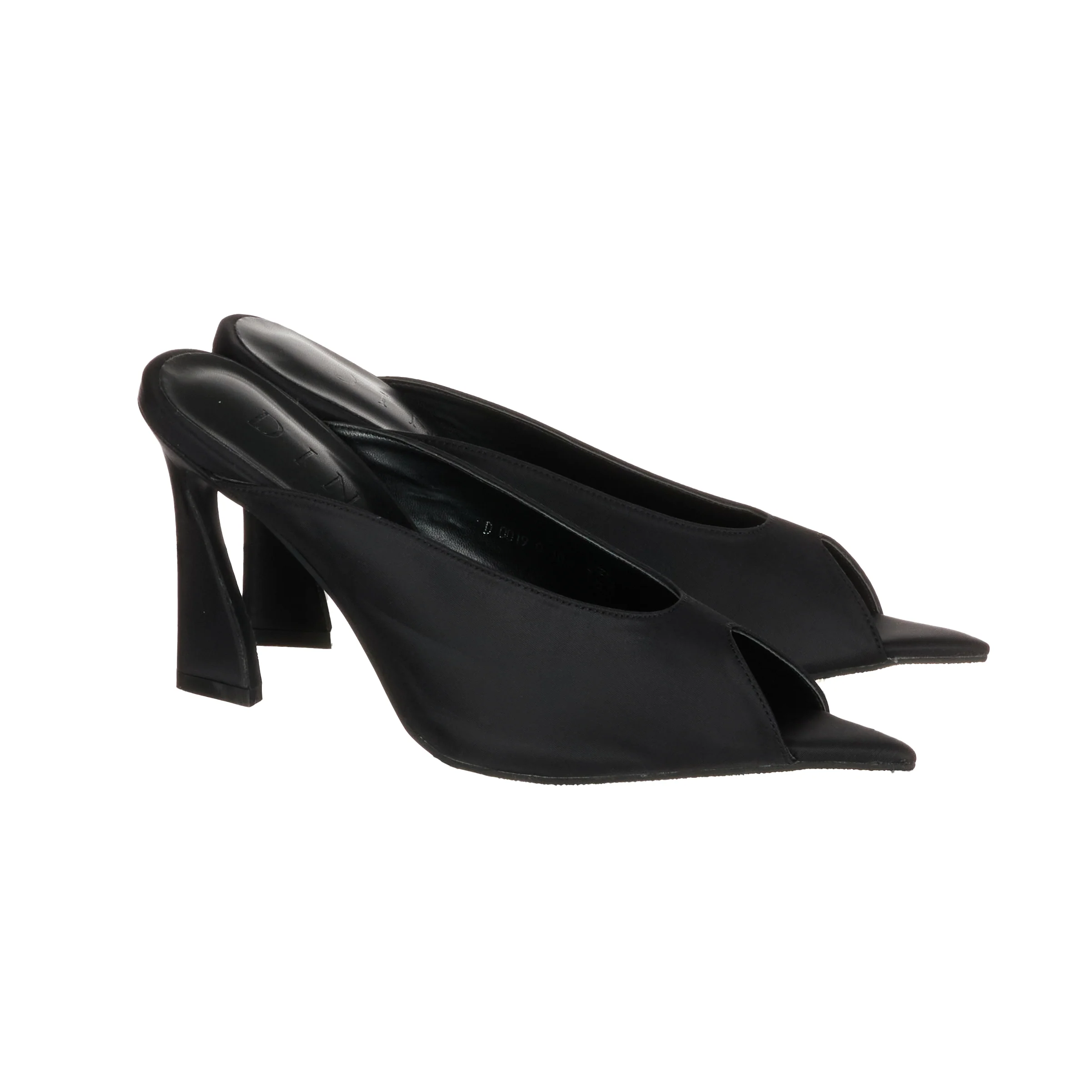 DTAR-026 Satin Open Toes High Heel Mule - Image 2