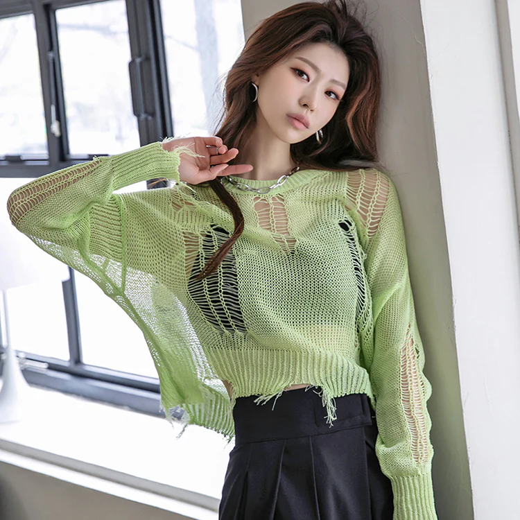 E2440 Mesh Sweater - Image 2