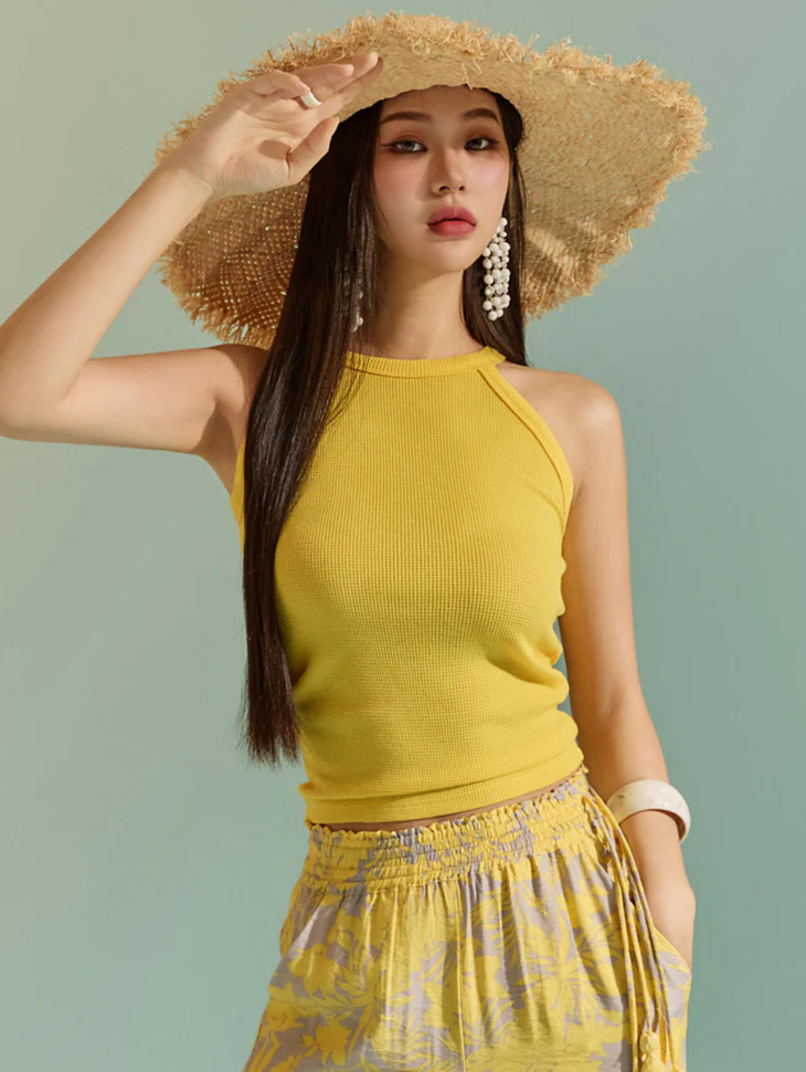 E3081 Halter Neck Sleeveless