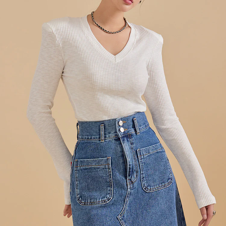 E3150 Ribbed Slim Pad Top - Image 2