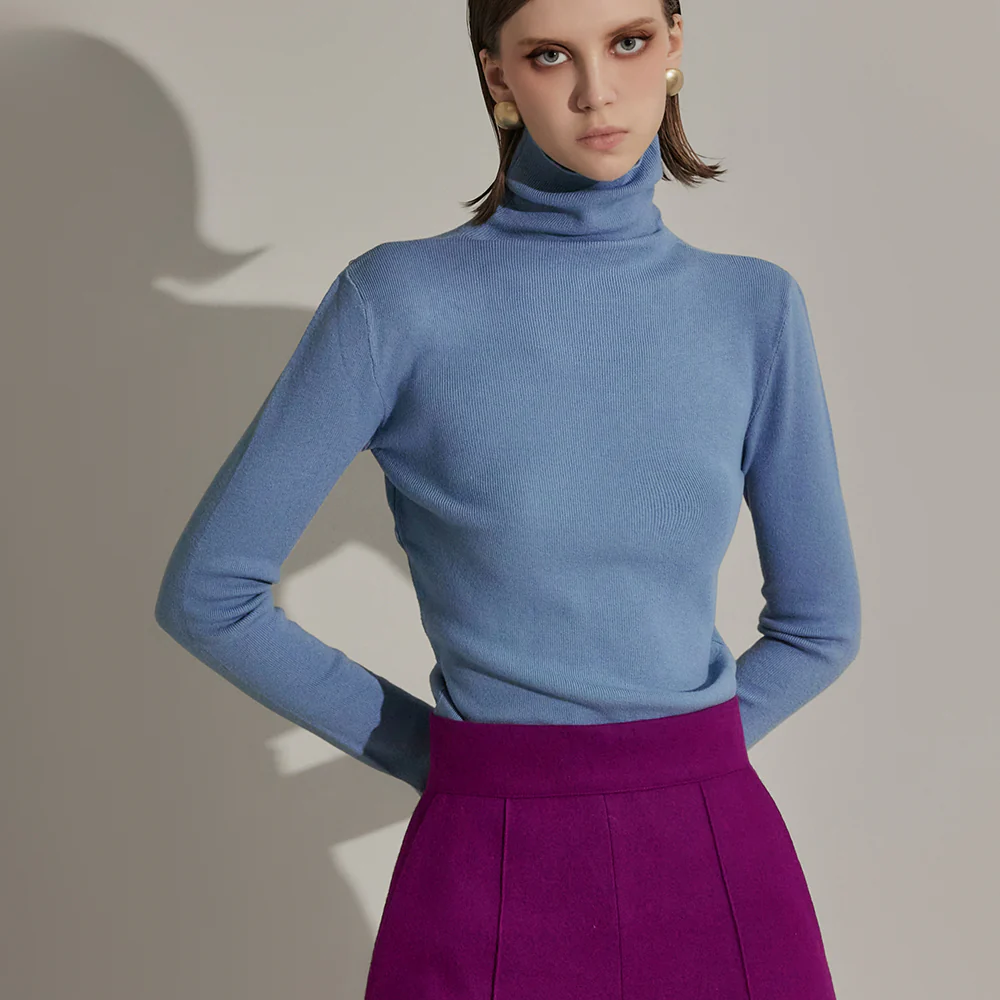 E3179 Turtleneck Slim Knit - Image 2