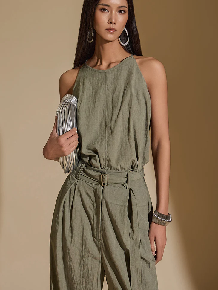 E3478 Asymmetrical Sleeveless Top