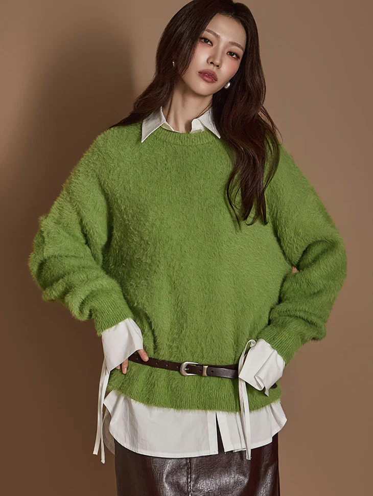 E3551 Mohair Warmer Knit