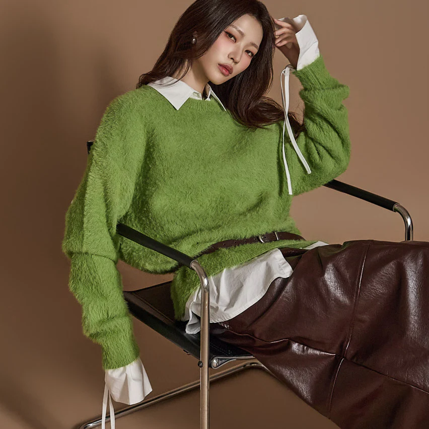 E3551 Mohair Warmer Knit - Image 2