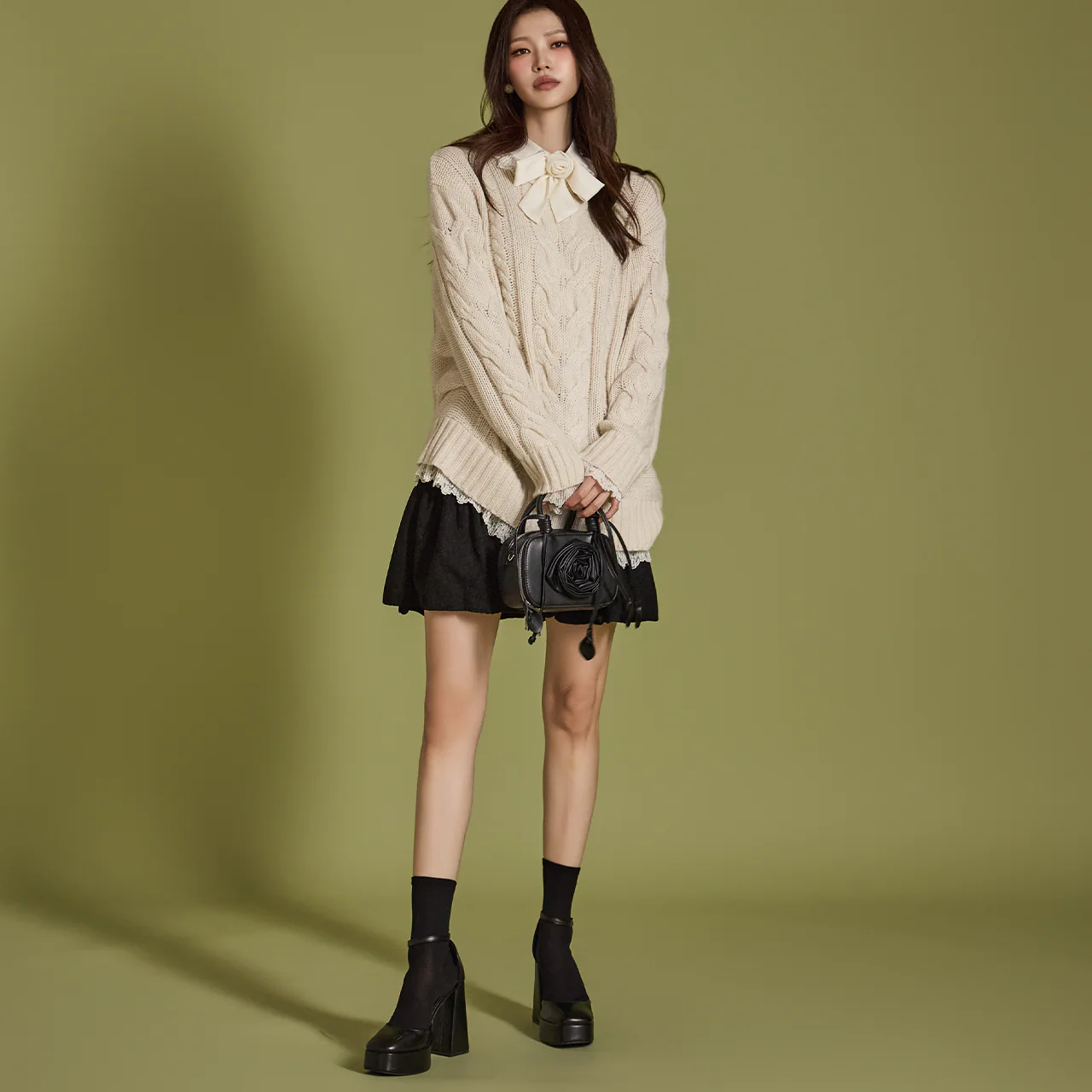E3555 Corsage Set Knit - Image 2