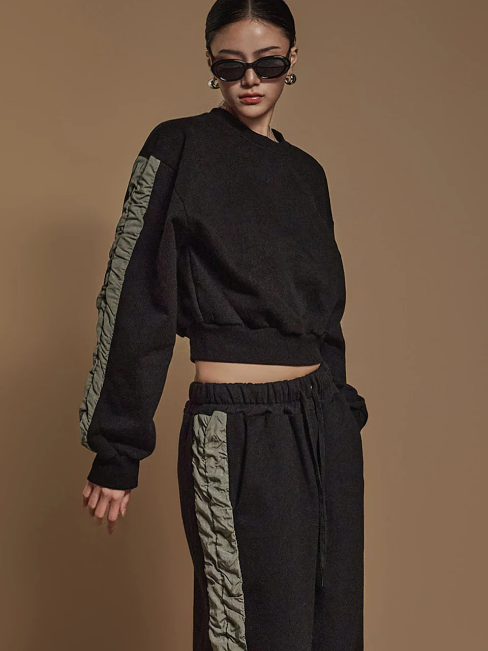 E3591 Color Contrasting Sweatshirt
