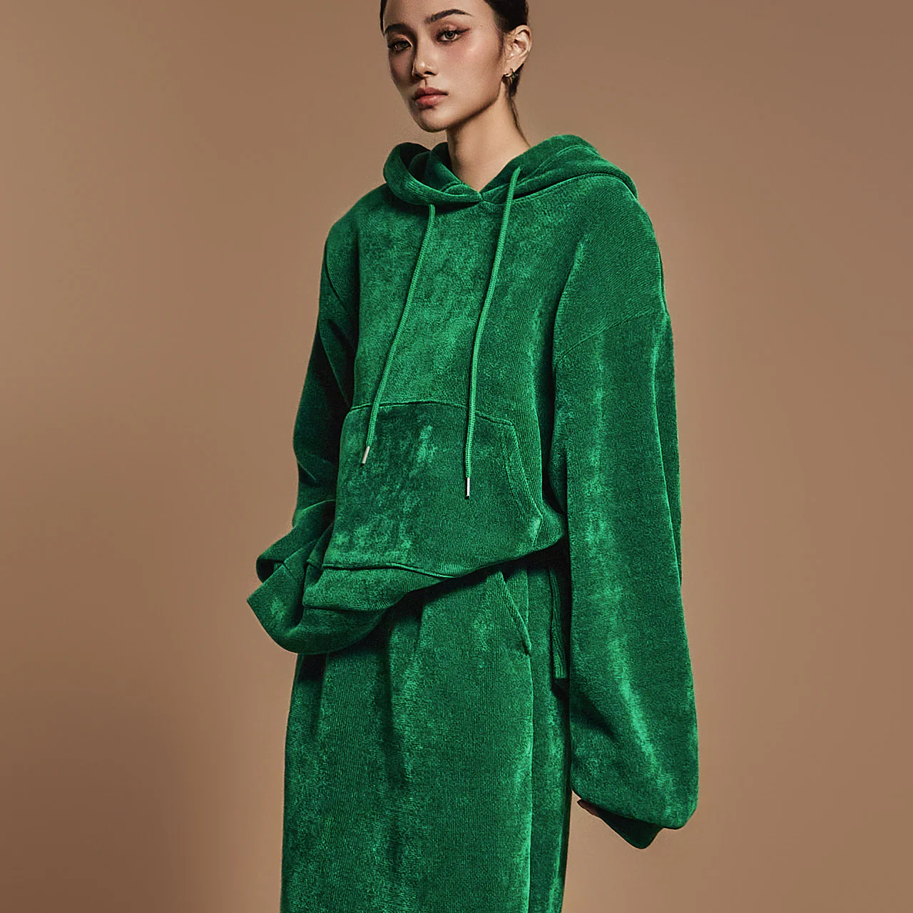 E3614 Corduroy Hoodie - Image 2