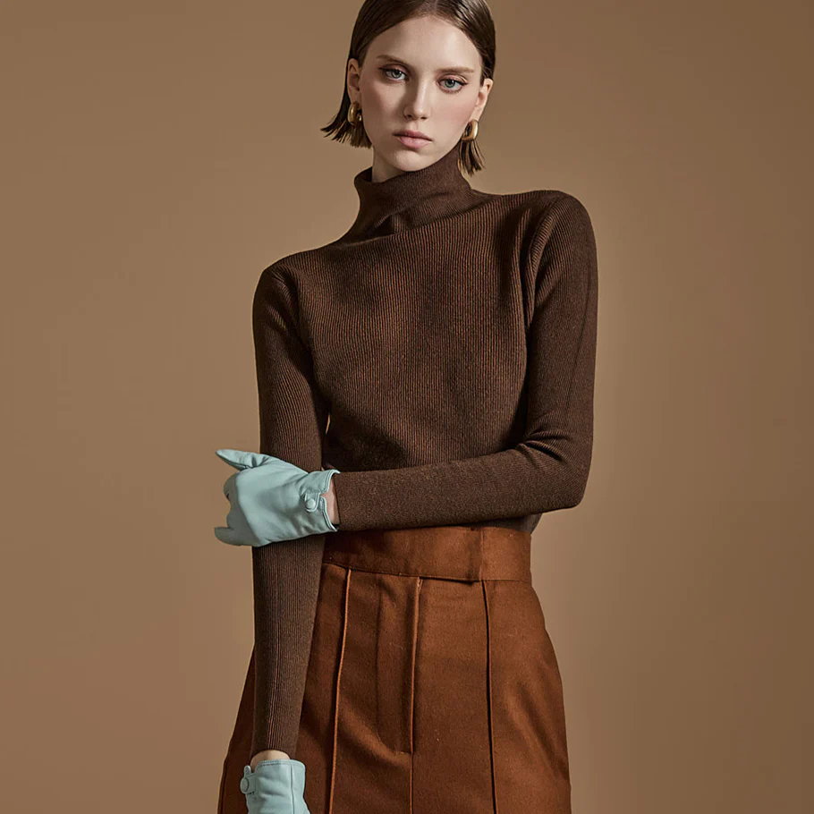 E3641 Turtleneck Slim Top - Image 2