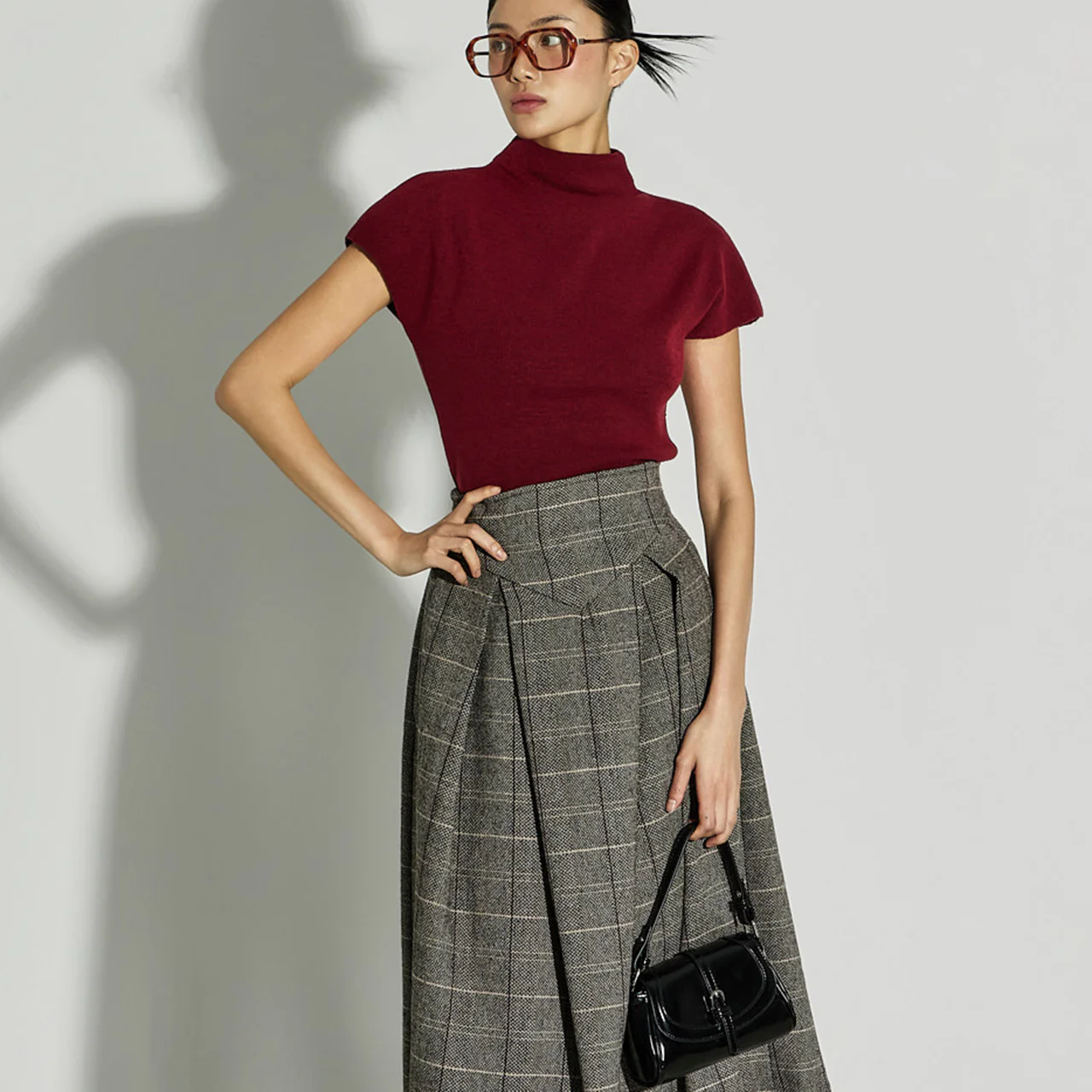 E3657 Mock Neck Knit - Image 2