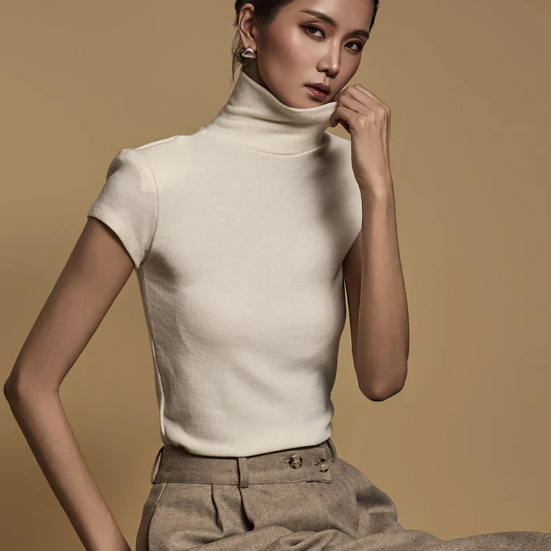 E3658 Cap Sleeves Top - Image 2