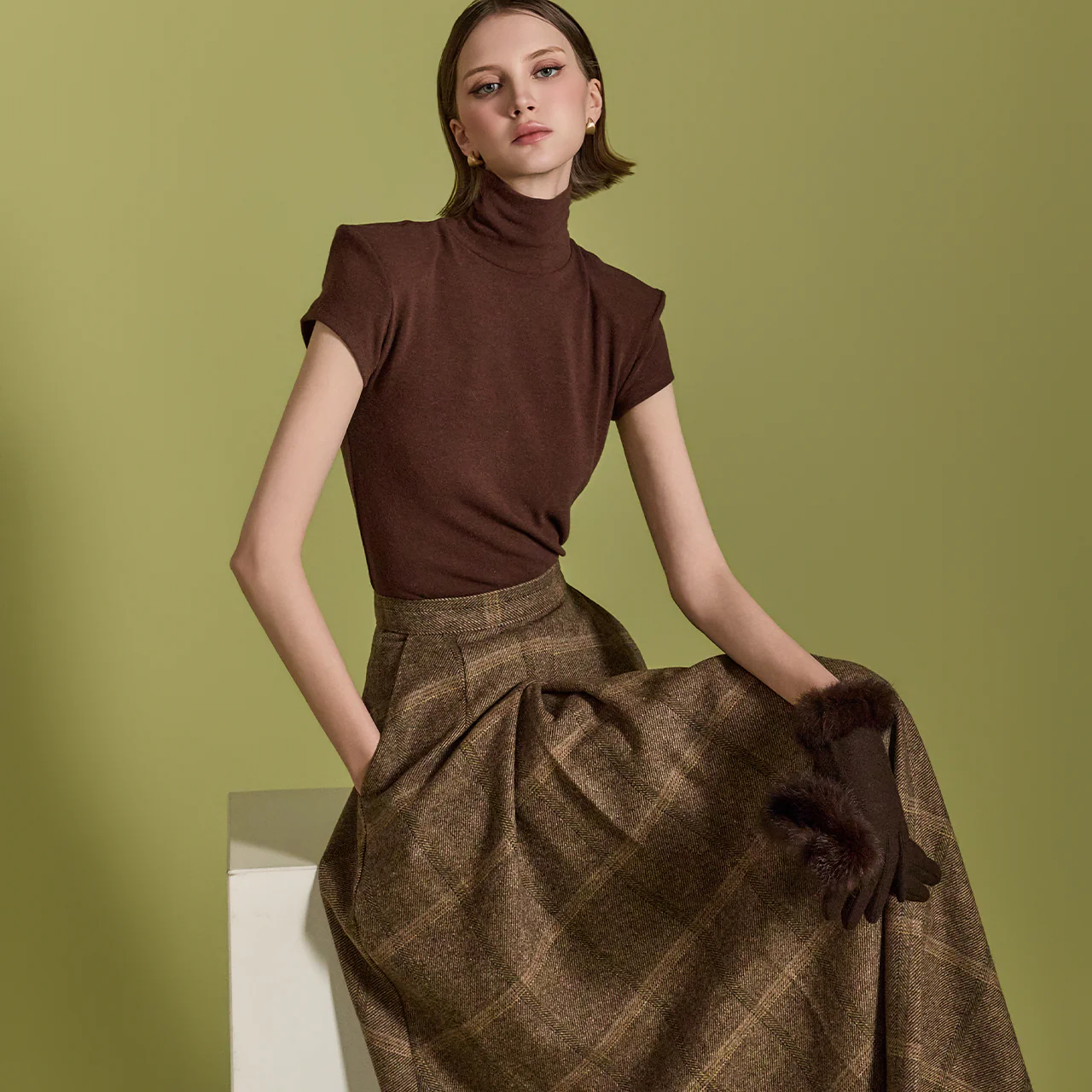 E3658 Cap Sleeves Top - Image 2