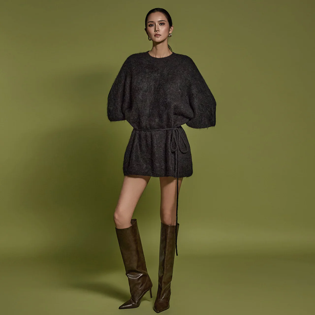 E3672 Fur Knit With Strap - Image 2