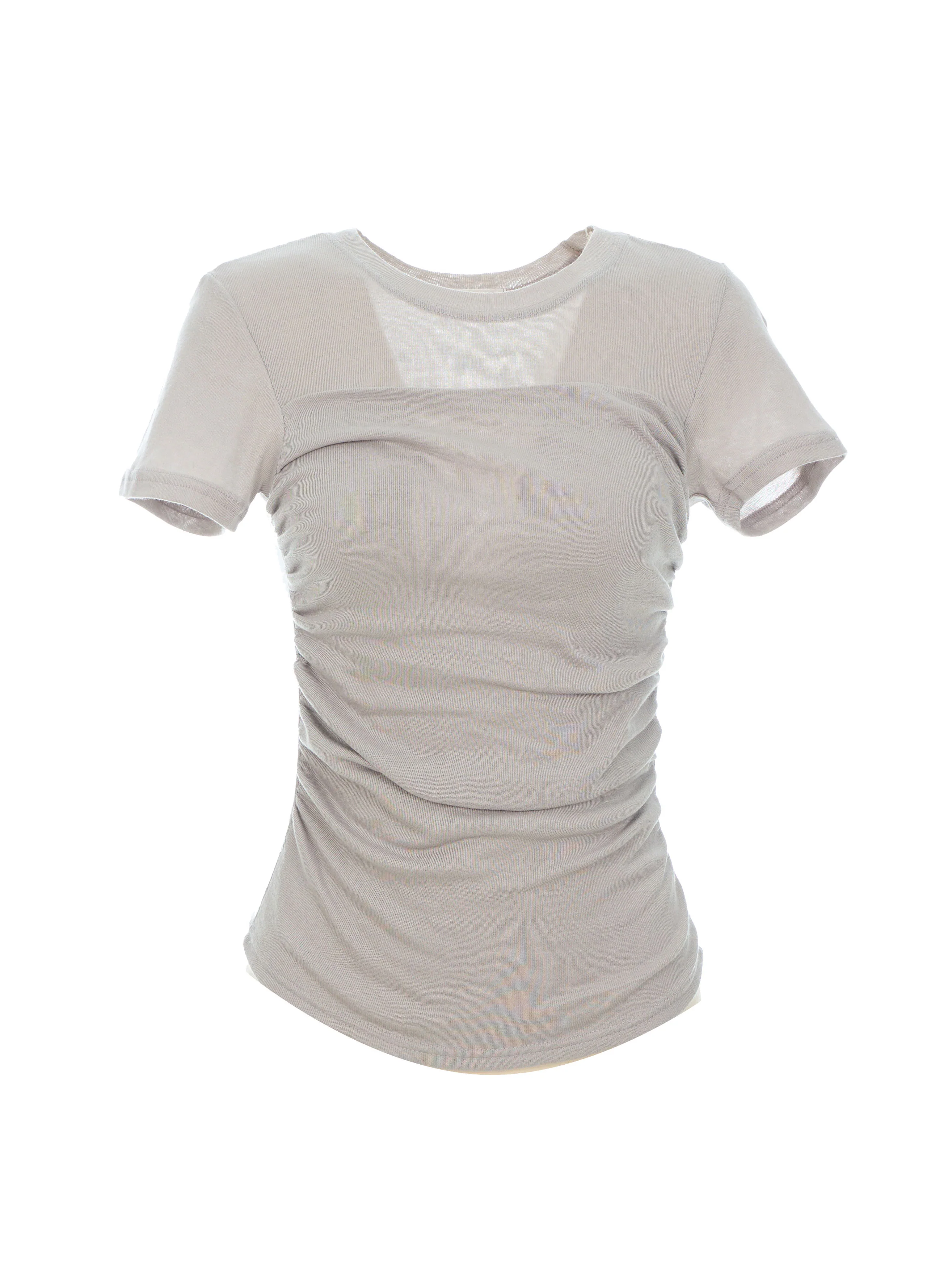 E3746 Shirring T-shirt