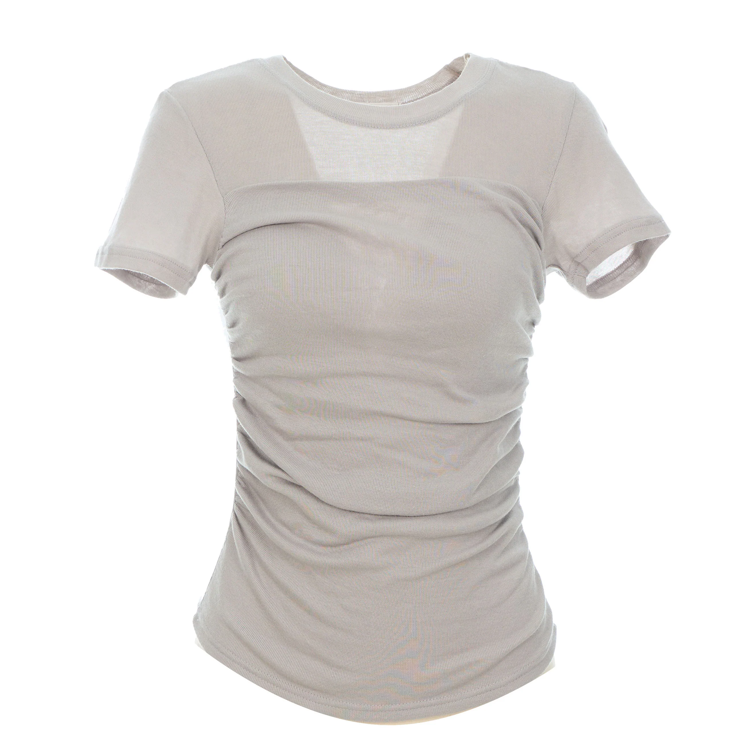 E3746 Shirring T-shirt - Image 2