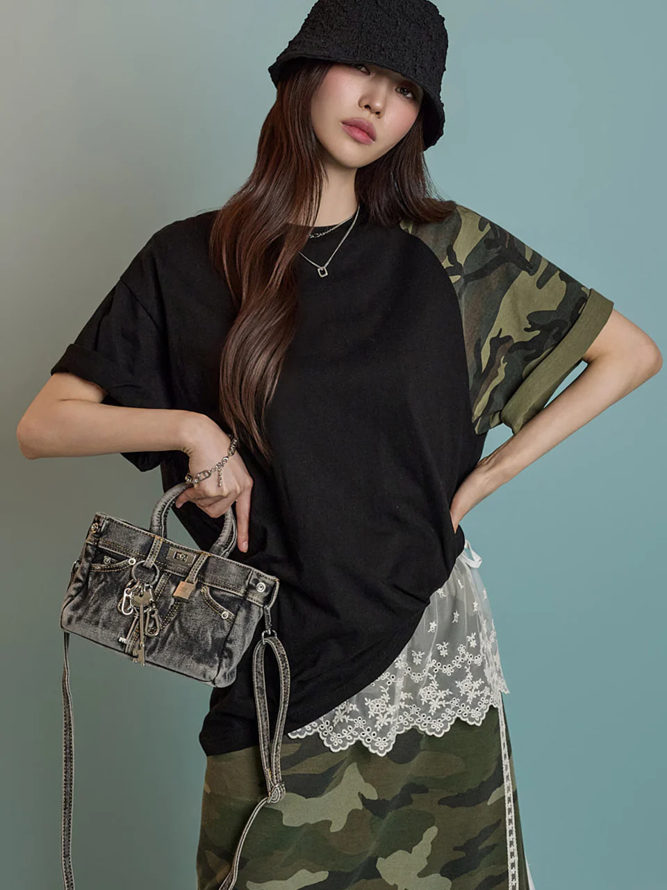 E3768 Camouflage Pattern T-Shirt
