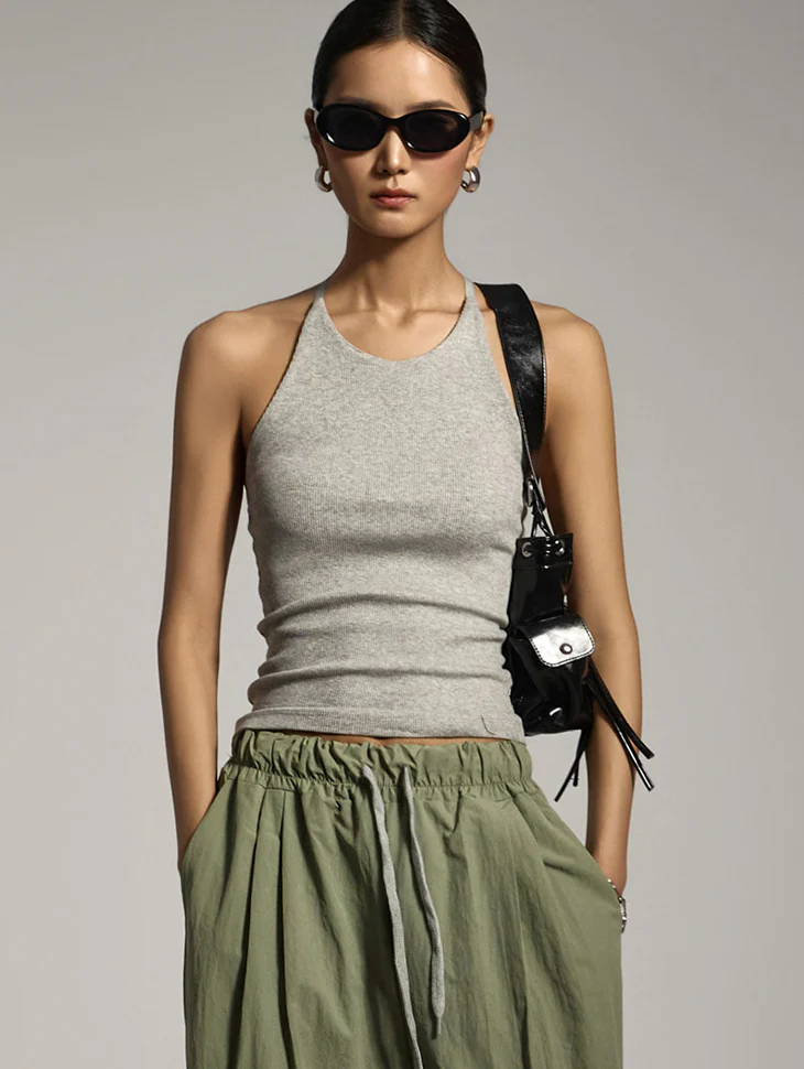 E3804 Halterneck Sleeveless Top