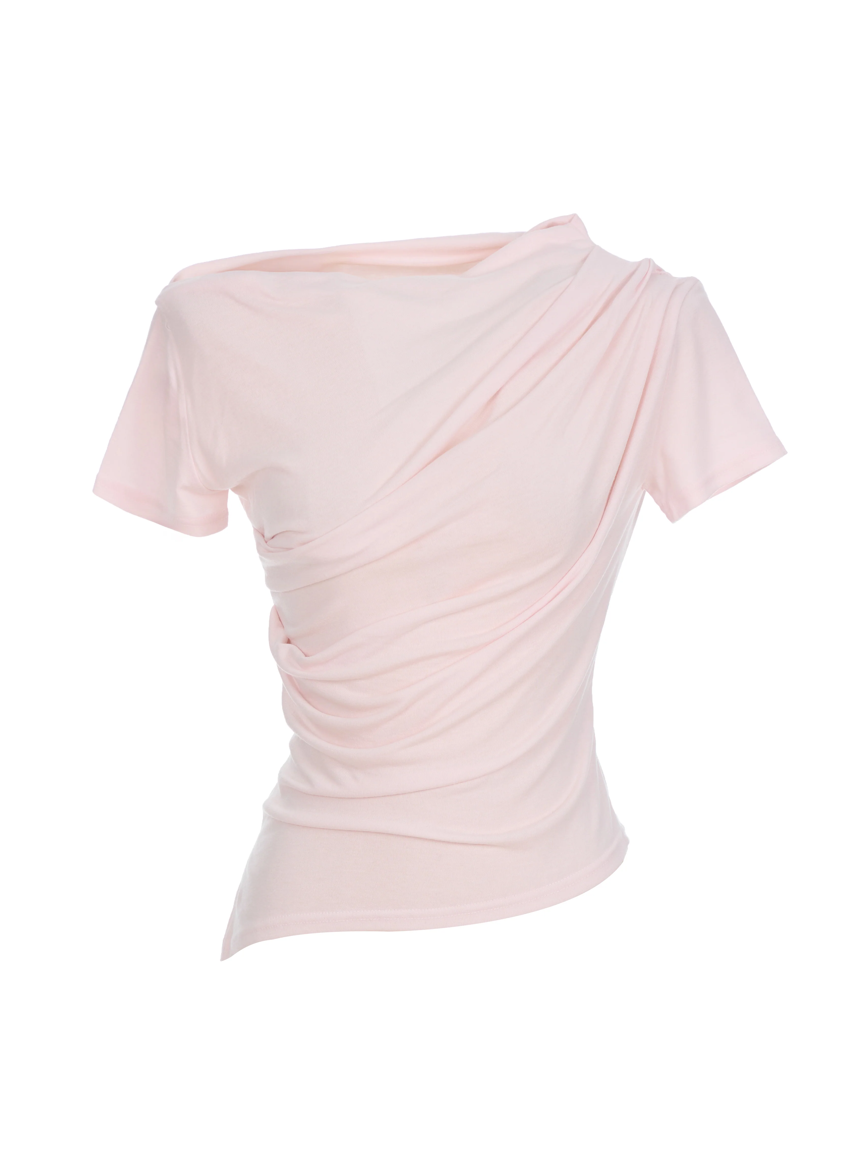 E3836 Shirring T-shirt