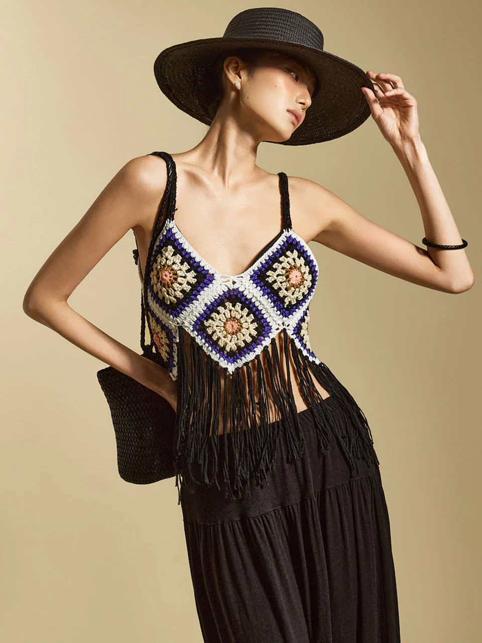E3852 Crochet Sleeveless Top