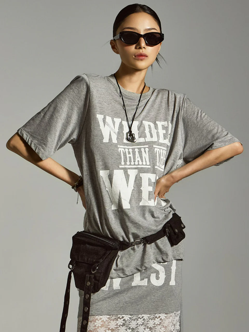 E3856 Printed Lace T-Shirt